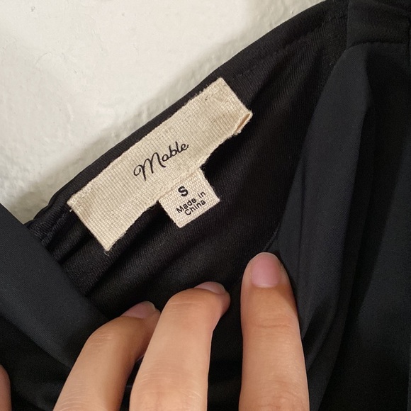 NWOT Cut Out Mini Dress with Sheer Balloon Long Sleeves - Picture 5 of 5